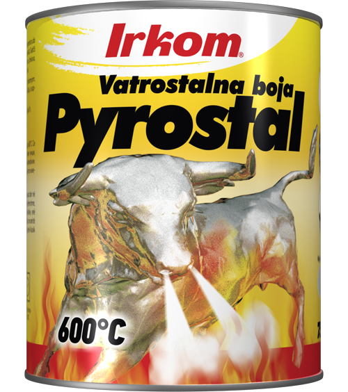 PYROSTAL je termostabilni premaz za temperaturu do 600°C. Izrađen je na bazi kumaron-inden smola, Al praha i rastvarača. Sadrži toluen. Koristi se u industriji trajno-žarećih elemenata, kotlova, čunkova, šporeta, za radijatore, dalekovode, izduvne lonce na automobilima. Dostupna je u sivoj i crnoj boji.